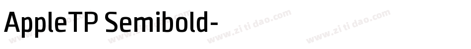 AppleTP Semibold字体转换